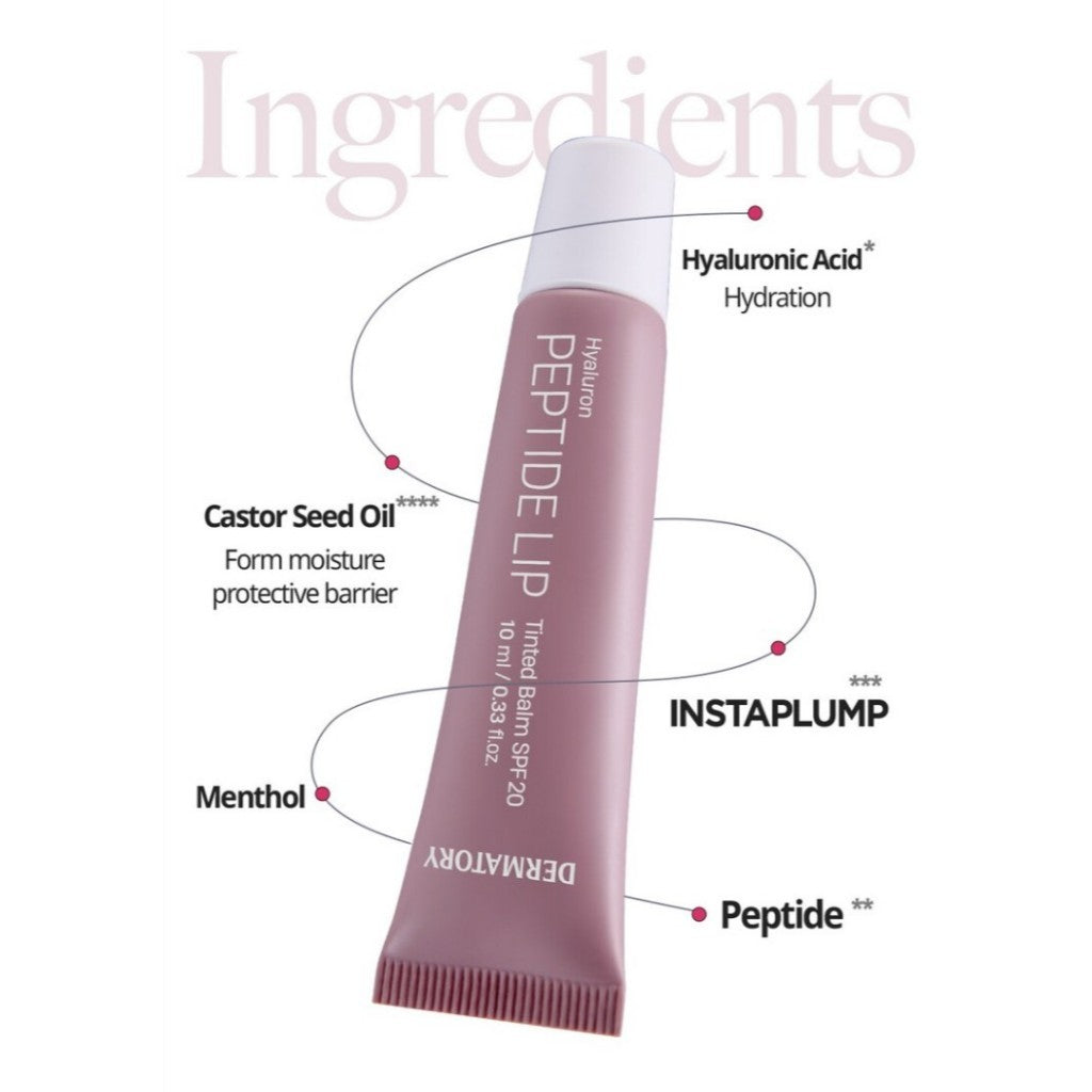 DERMATORY Hyaluron Peptide Lip Tinted Balm SPF20 10ml