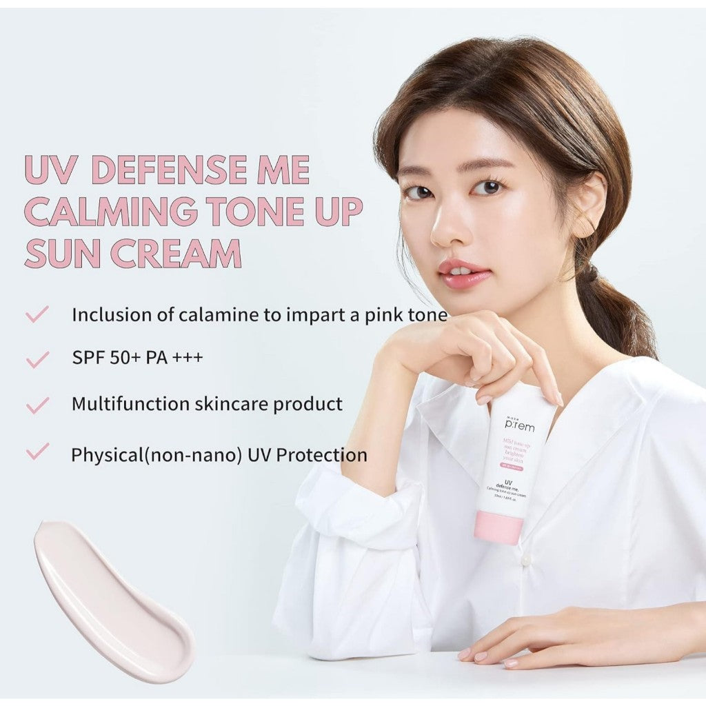 MAKE PREM Soothing Pink Tone Up Sun Cream 50ml