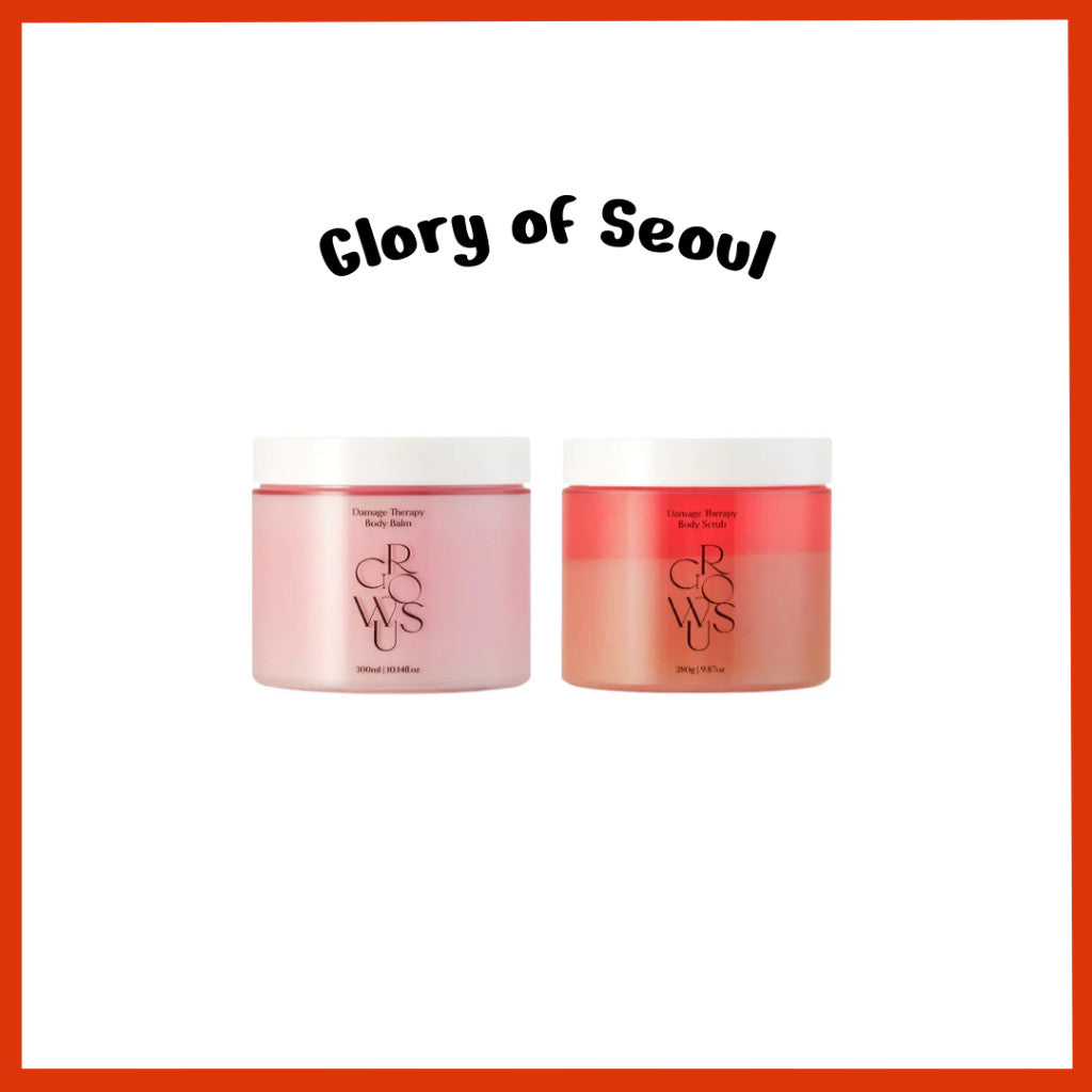 Growus Damage Therapy Body Scrub 280g / Body Balm 300ml