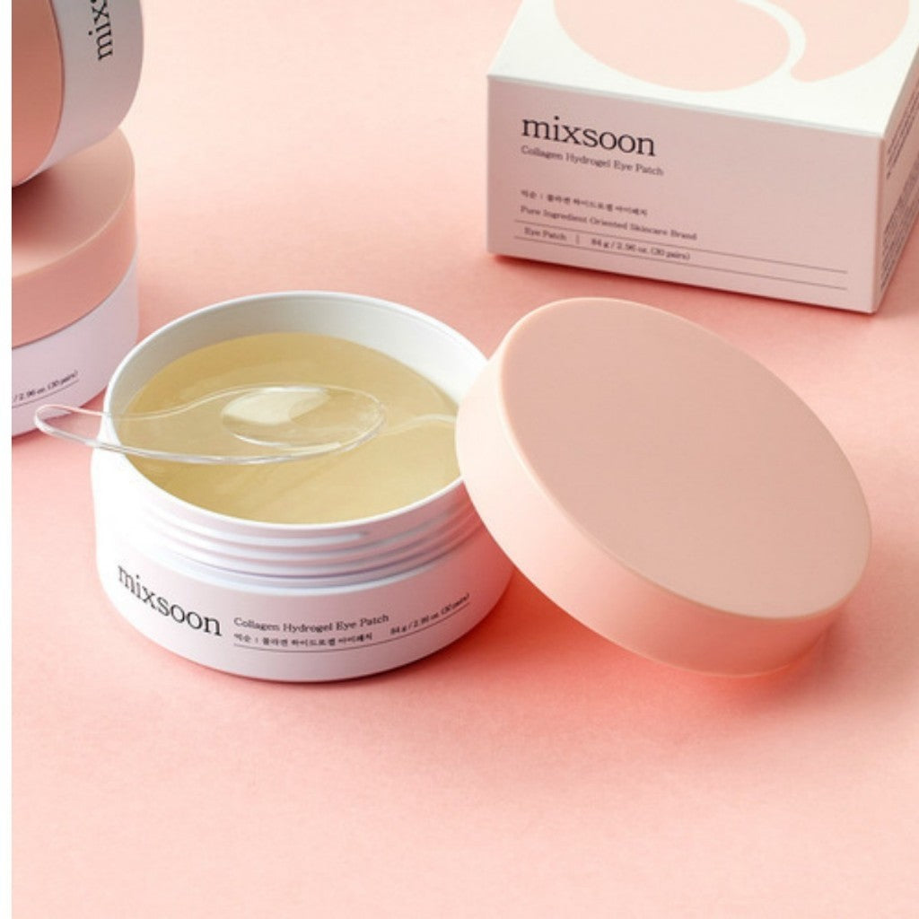 mixsoon Hydrogel Eye Patch 30 pairs (3 Types) │ Bean / Collagen / Cica-Hyal
