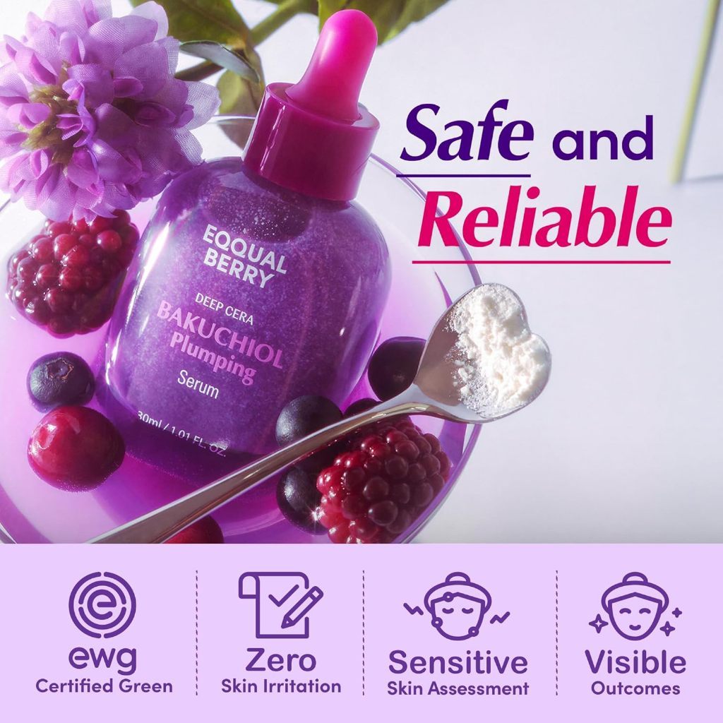 EQQUALBERRY Bakuchiol Plumping / Vitamin Illuminating Serum 30ml
