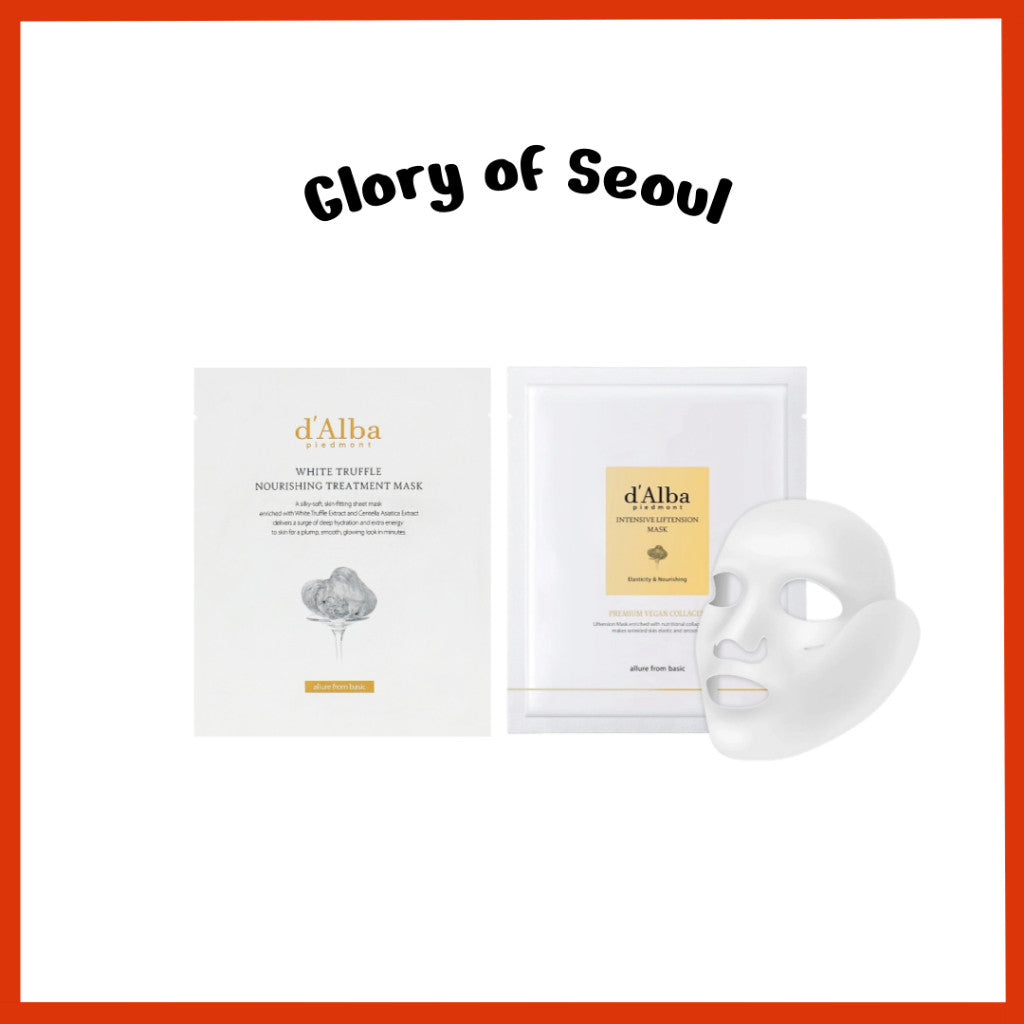 d'Alba White Truffle Nourishing Treatment/ Intensive Liftension Mask Sheet 1 Sheet (2 Types)