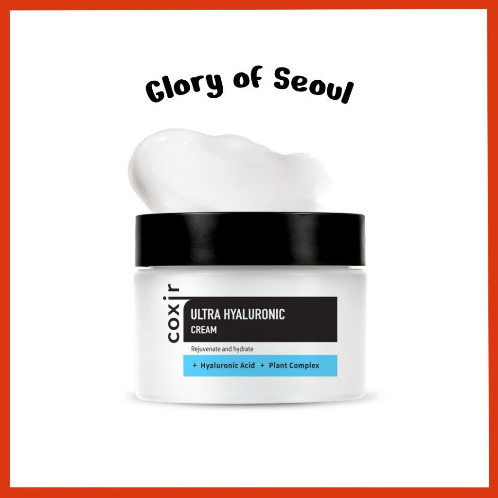 [COXIR] ULTRA HYALURONIC CREAM, 50mL | Daily Facial Moisturizer for Dry, Dehydrated Skin l Hyaluronic Acid, Betaine, Plant Complex