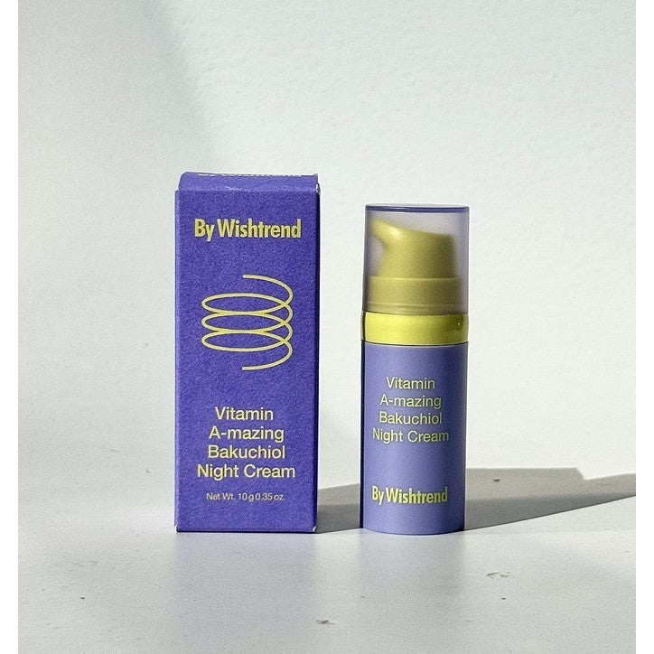 Creme Noturno Bakuchiol Vitamina A-mazing da WISHTREND 30ml, 10ml