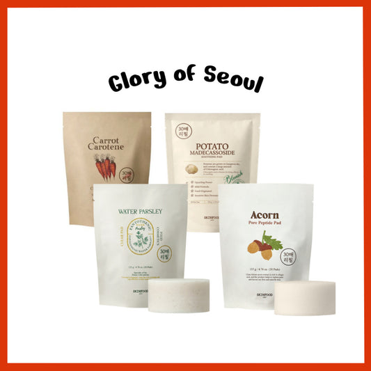 [Refill] SKINFOOD Toner Pad (Carrot / Potato / Parsley / Acorn) 30Sheets 4Type