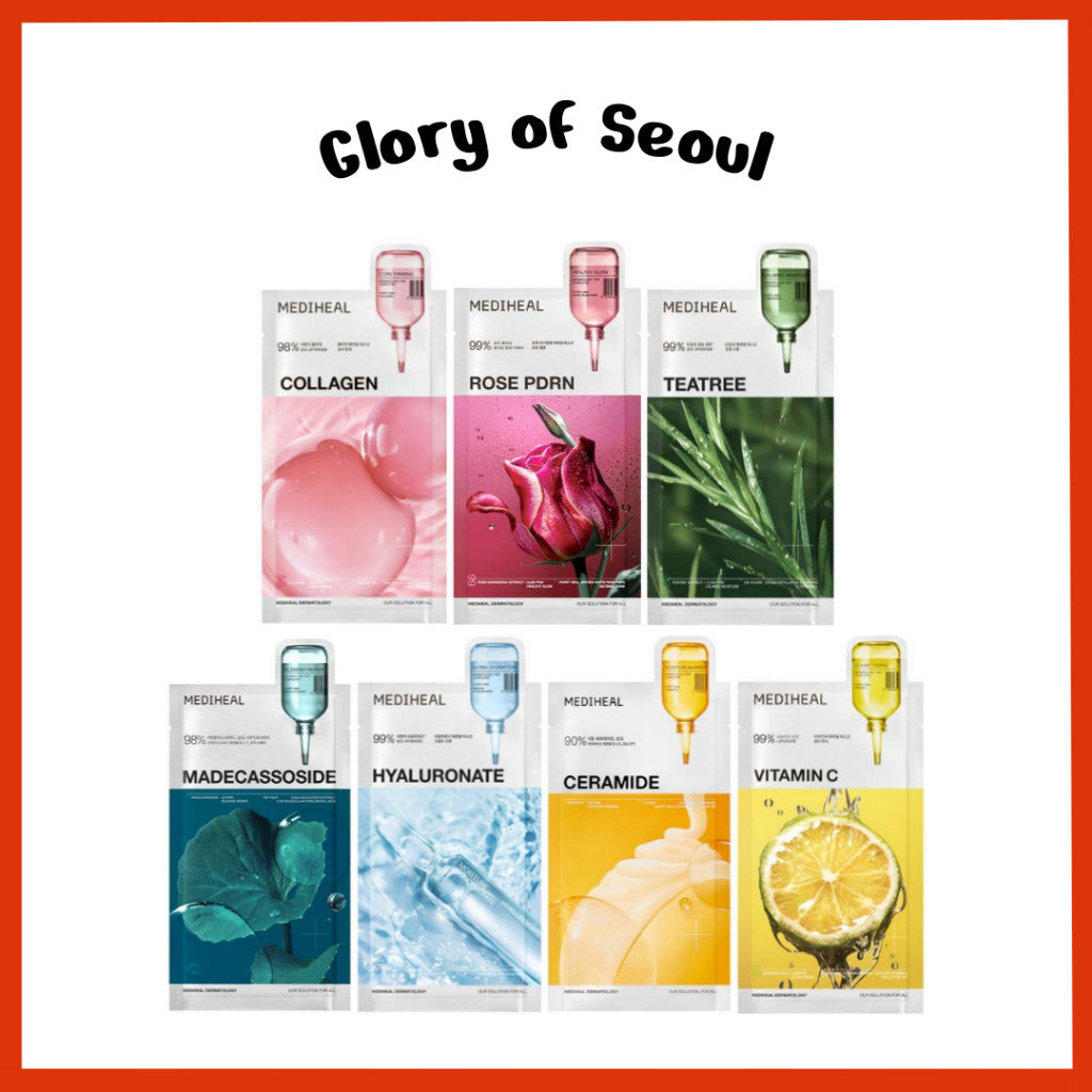 [RENEWED] MEDIHEAL Essential Mask Sheet 10 sheets / 7 types