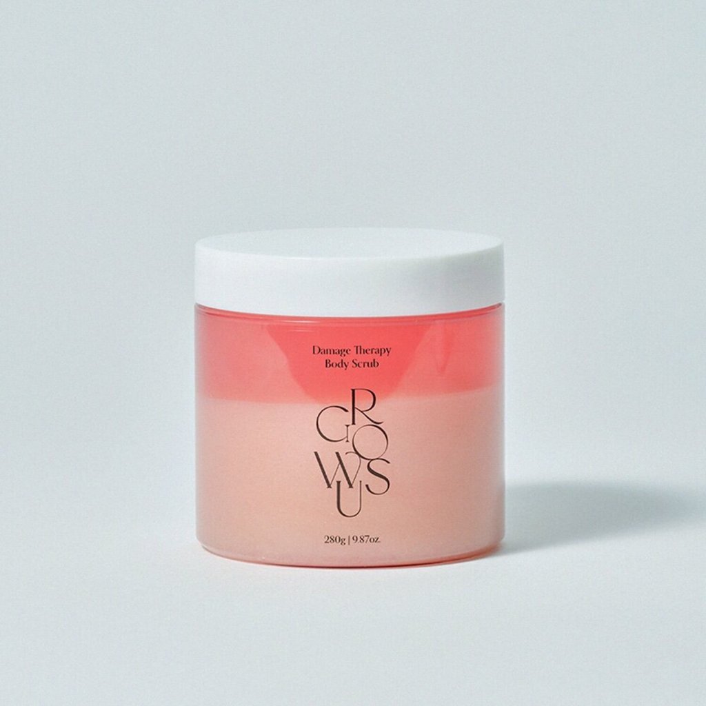 Exfoliante corporal Growus Damage Therapy 280g / Bálsamo corporal 300ml