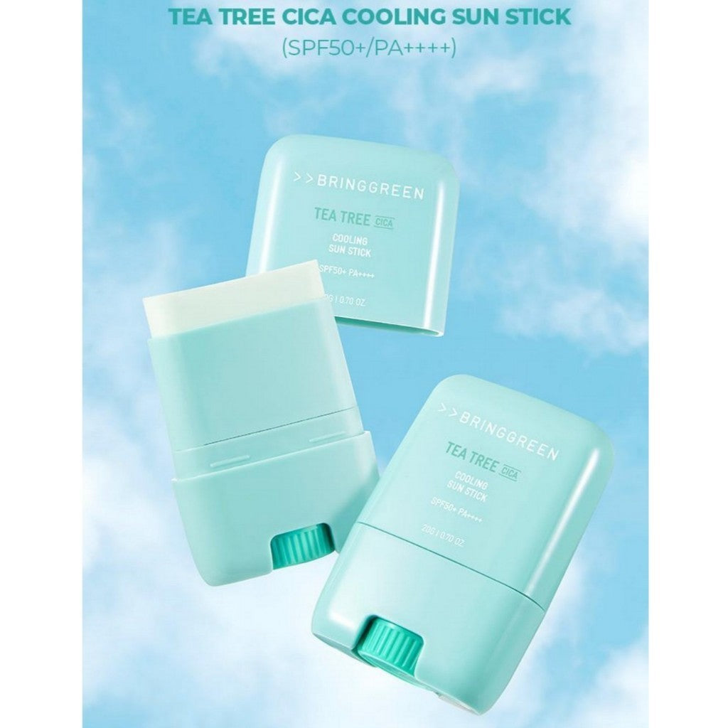 [BRING GREEN] Tea Tree Cica Cooling Sun Stick, 20g | SPF50+ PA++++