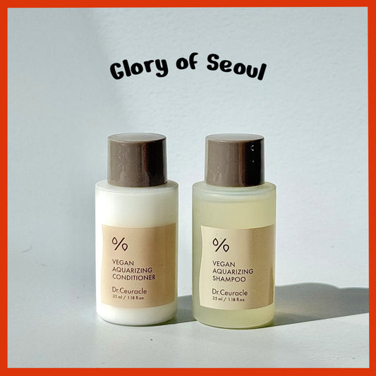 [MINI] DR.CEURACLE Vegan Aquarizing Shampoo / Conditioner 35ml