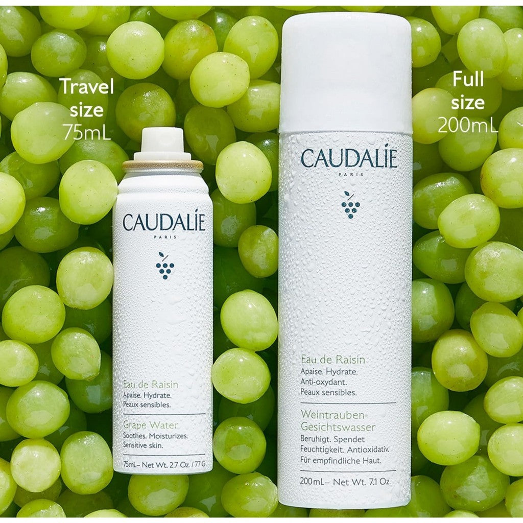 [Caudalie] Grape Water Moisturizing Face Mist, 75mL | Soothing Organic Facial Spray to Instantly Hydrate and Strengthen the Skin Barrier