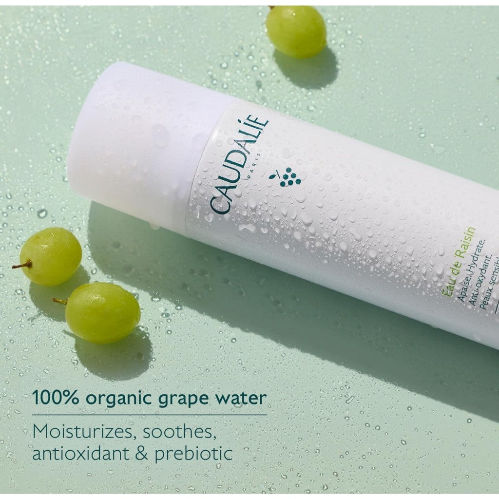 [Caudalie] Grape Water Moisturizing Face Mist, 75mL | Soothing Organic Facial Spray to Instantly Hydrate and Strengthen the Skin Barrier