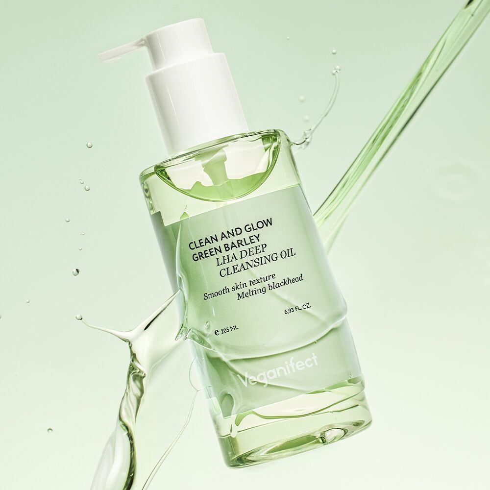 [New] VEGANIFECT. Clean & Glow Green Barley LHA Deep Cleansing Oil 205ml