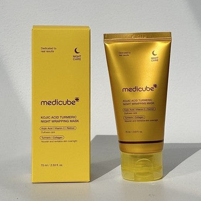 MEDICUBE Collagen Milk Toning, Collagen Night, Kojic Acid Turmeric, PDRN Pink Caffeine Wrapping Mask, 75ml (1EA 4 Types / Set)