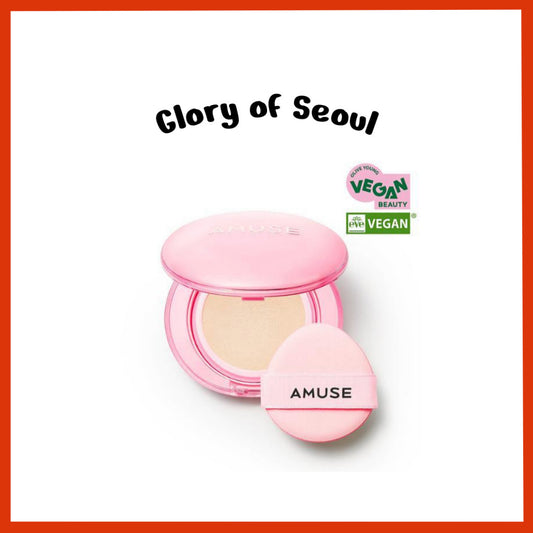 AMUSE Dew Power Vegan Cushion 15g Product+Refill Set (SPF50+ PA+++)