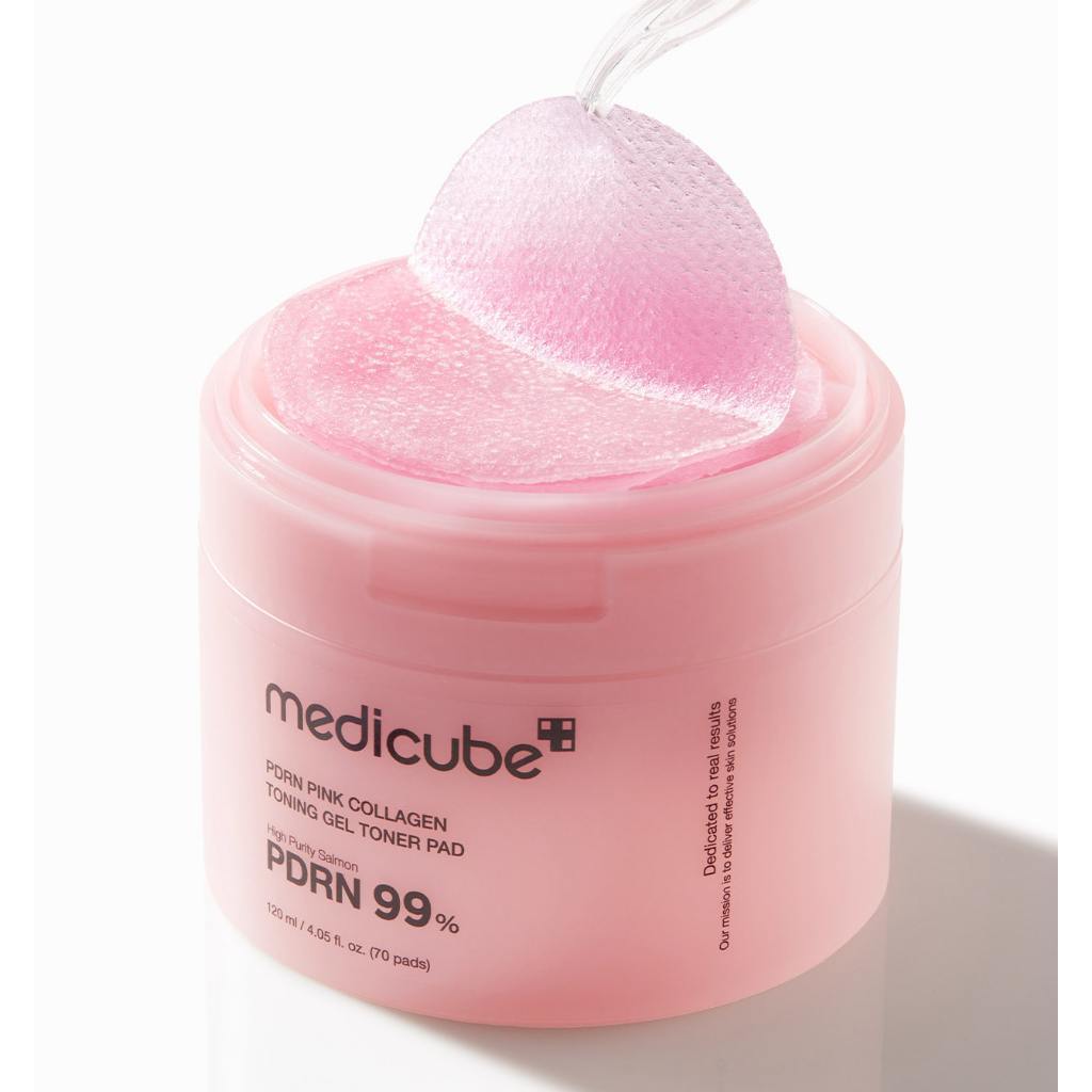 MEDICUBE PDRN Pink Collagen Toning Gel Toner Pad 70pads