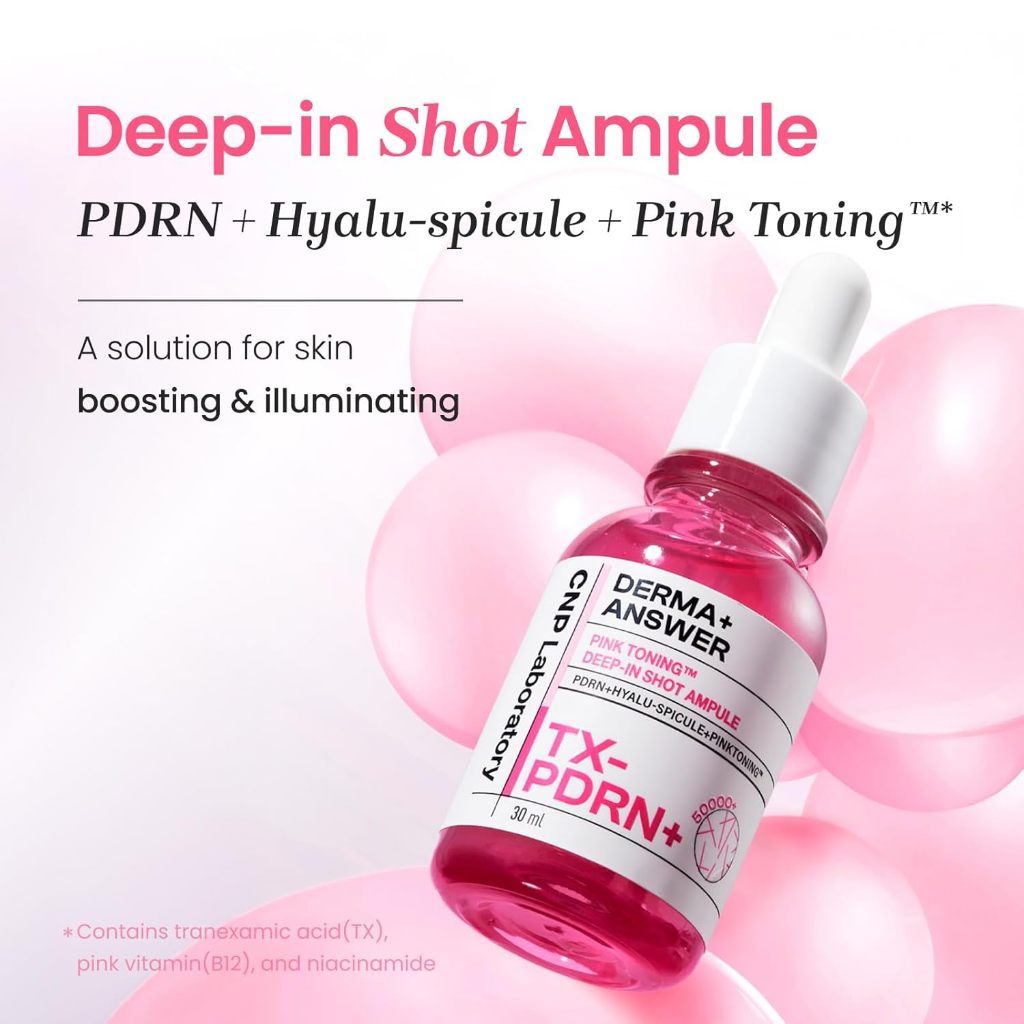 CNP Derma+ Answer Pink Toning Deep In Shot Ampoule 30ml, 15ml