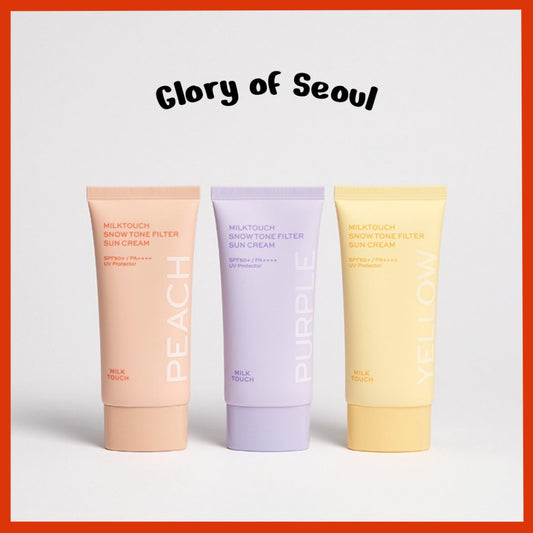 MILKTOUCH Snow Tone Filter Sunscreen SPF50 PA++++ 50ml / 3 colors