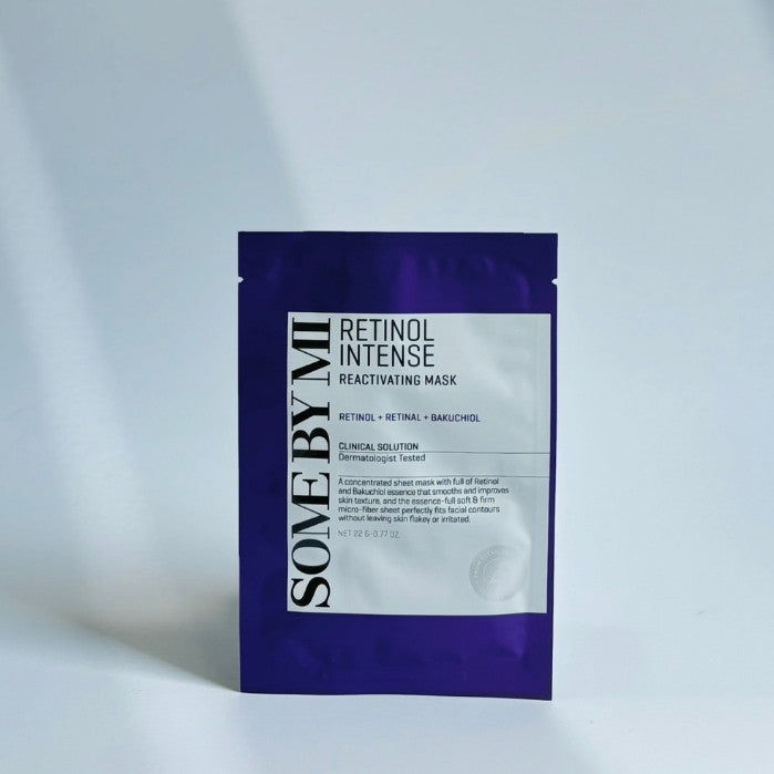 Colección de mascarillas de tela Some By Mi (3 tipos) │ Sérum iluminador de galactomyces y glutatión / Reactivador intensivo de retinol / Yuja Niacin