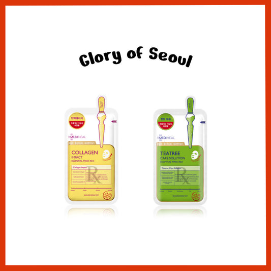 MEDIHEAL Collagen Impact / Teatree Care Solution Essential Mask EX 2Type