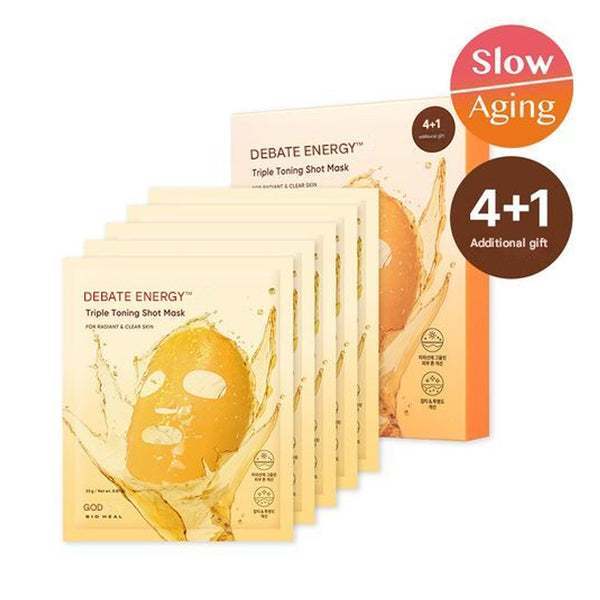 BIOHEAL BOH Vitacnergy Triple Toning Shot Mask 4+1 Each