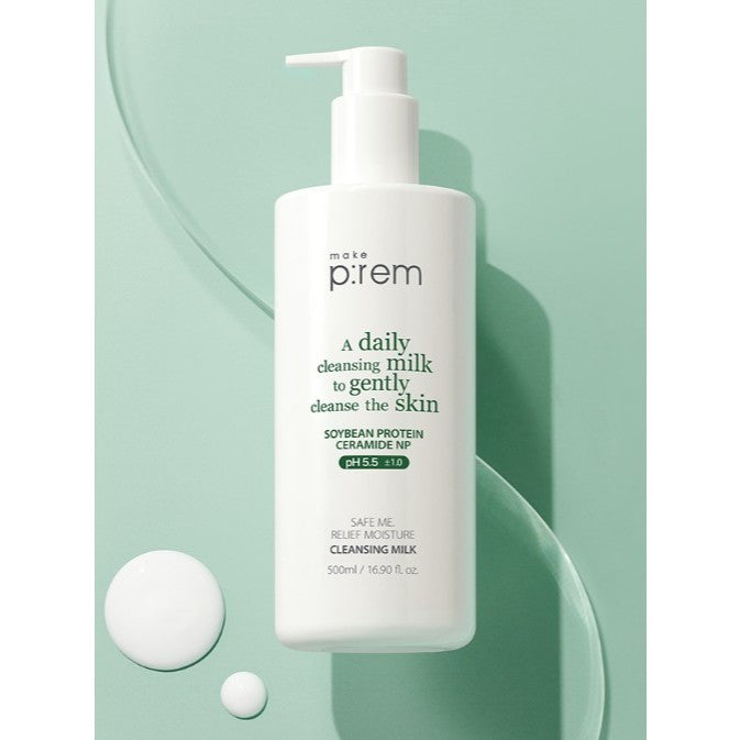 MAKE P:REM Safe Me Relief Moisture Cleansing Milk 3types