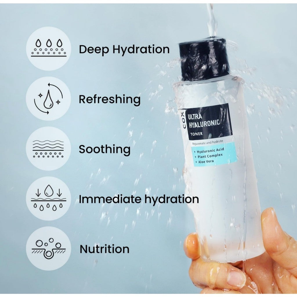 [COXIR] Ultra HYALURONIC Toner, 150mL | HYDRATION-14-Complex| Paraben Free, Cruelty Free