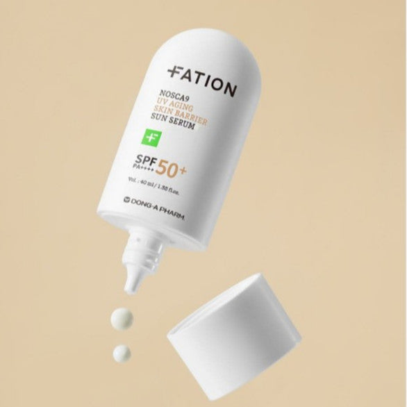 FATION NOSCA9 Spot Proof Suncream 50ml / UV Aging Skin Barrier Sun Serum 40ml