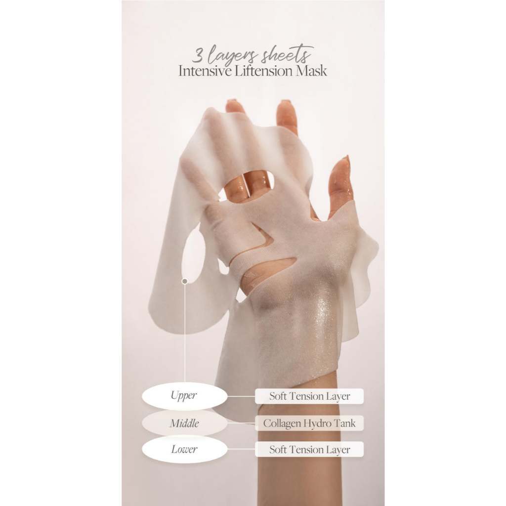 d'Alba White Truffle Nourishing Treatment/ Intensive Liftension Mask Sheet 1ea