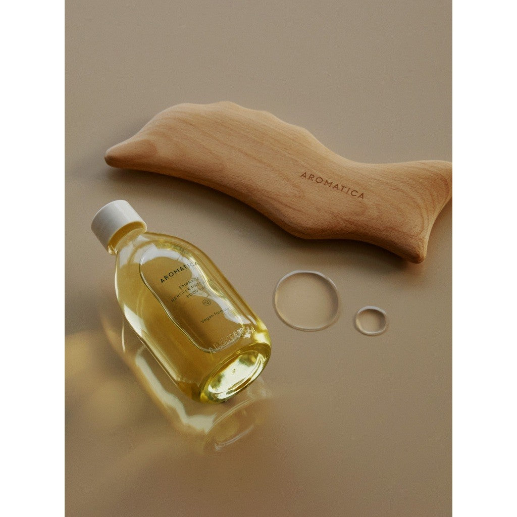 AROMATICA Wooden Dolphin Face & Body Massage Tool 3types