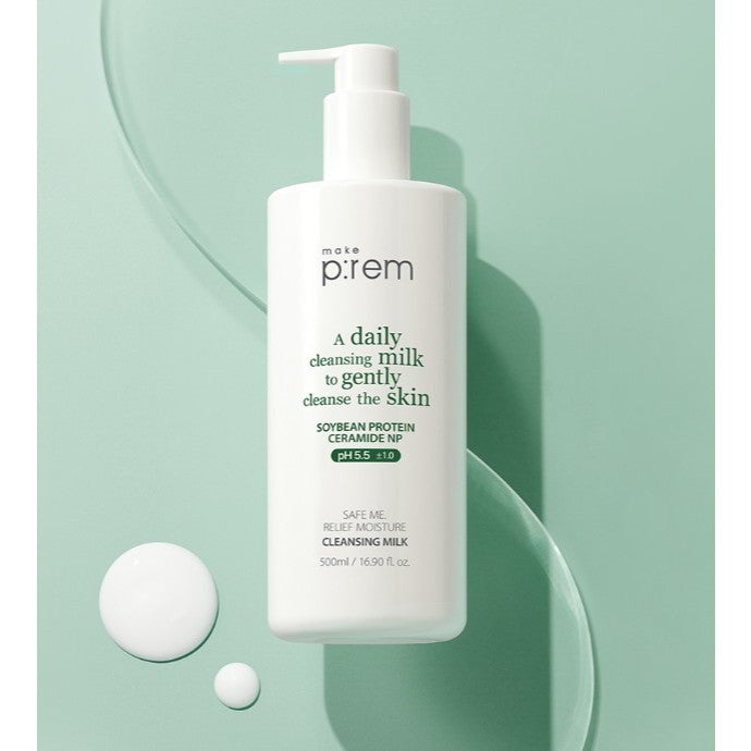 MAKE P:REM Safe Me Relief Moisture Cleansing Milk 3types