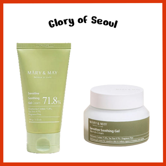 MARY&MAY Sensitive Soothing Gel Cream / Blemish Cream (2 Types)