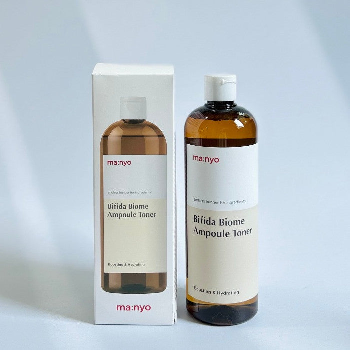 Manyo Bifida Biome Ampoule Toner (210ml,400ml,500ml) Moisturizing Toner for Face, 5-Types-of Hyaluronic Acid, Daily Firmness, Serum, Korean Skincare