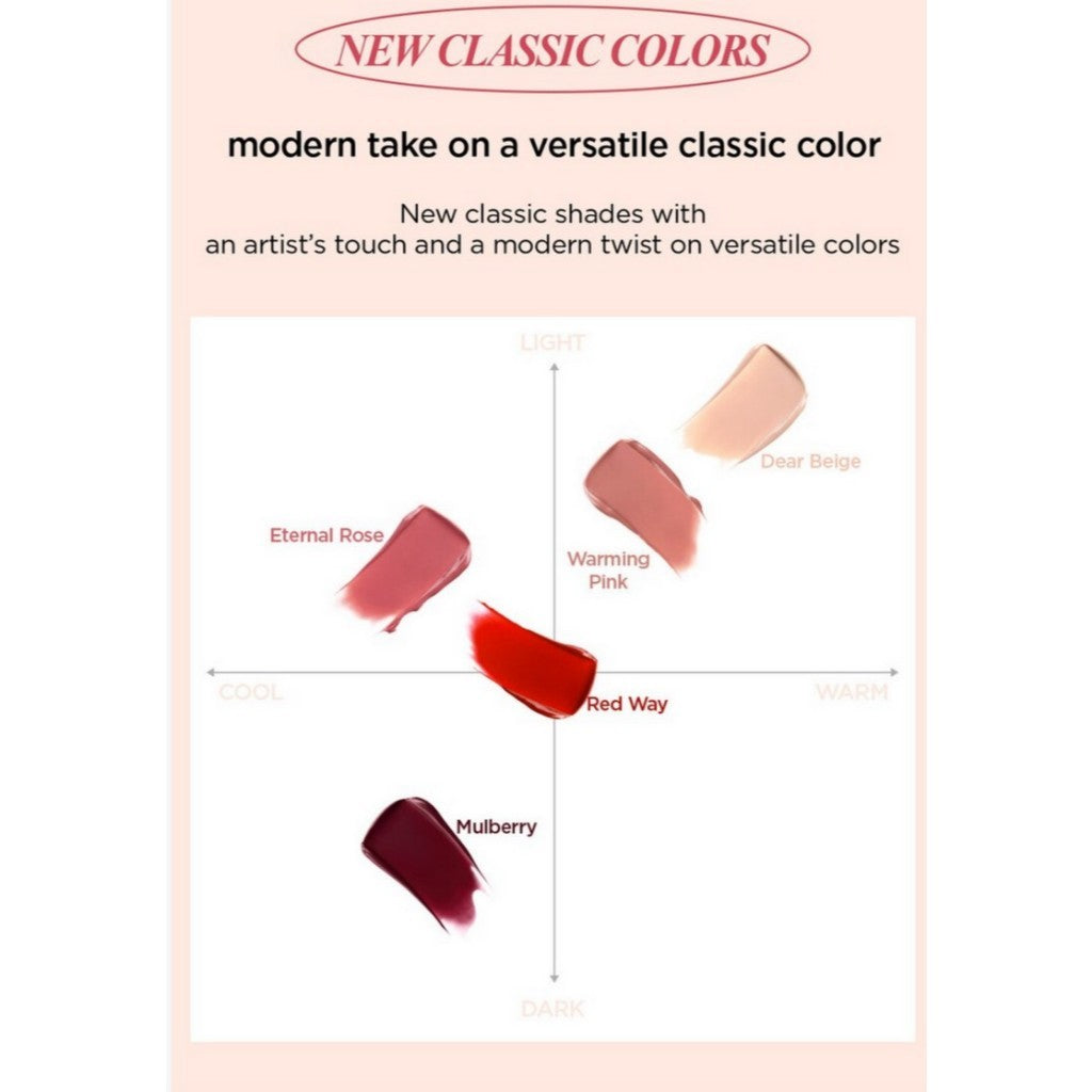 JUNGSAEMMOOL New Classic Shine Lipstick, 3.3g (5 colors)