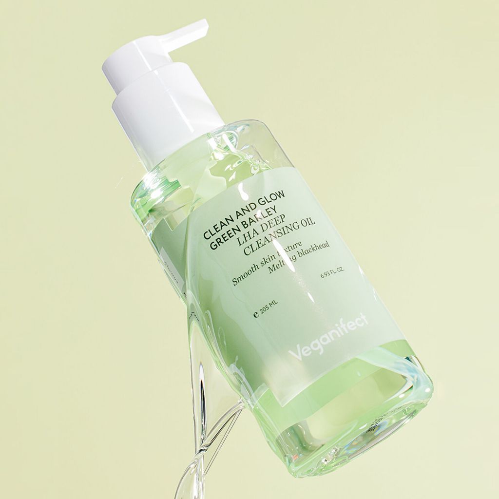 [New] VEGANIFECT. Clean & Glow Green Barley LHA Deep Cleansing Oil 205ml