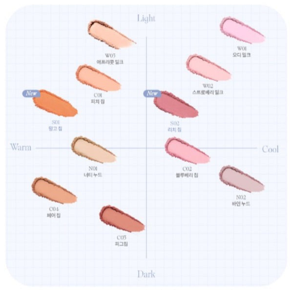 rom&nd Better Than Cheek 11Color(+New Color)