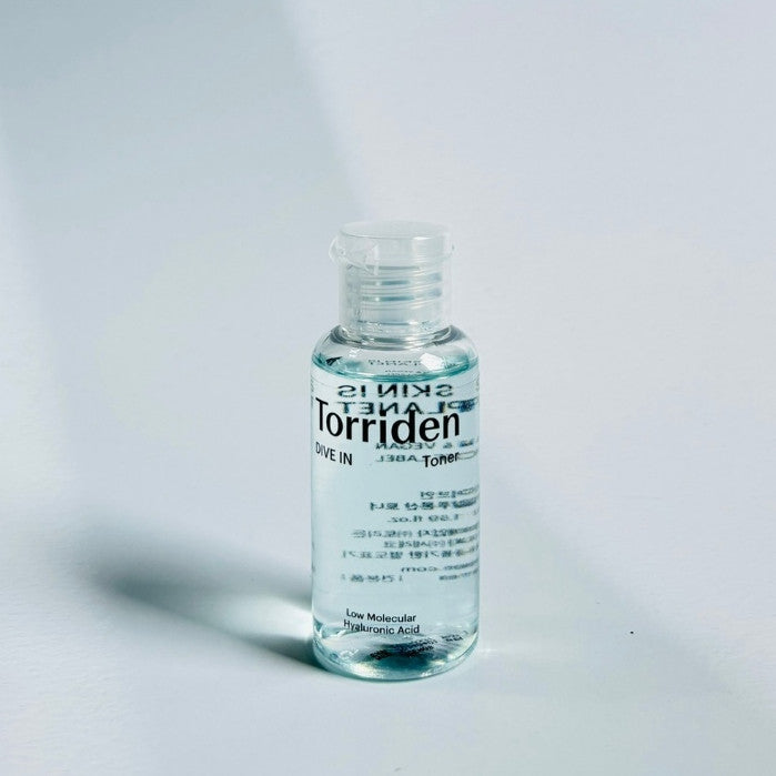 [MINI] Torriden DIVE-IN Low-Molecular Hyaluronic acid Soothing Cream 20ml  / Toner 50ml / Cream 20ml (3 Options)