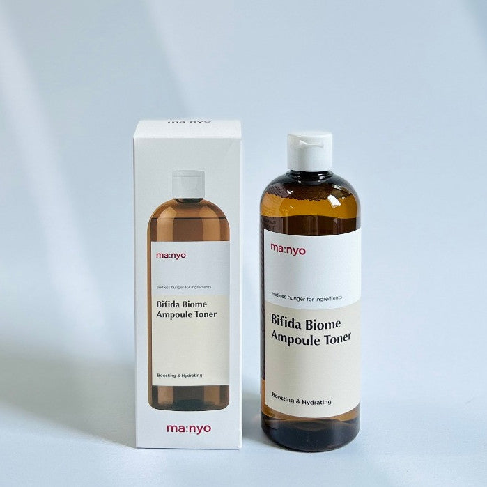 Manyo Bifida Biome Ampoule Toner (210ml,400ml,500ml) Moisturizing Toner for Face, 5-Types-of Hyaluronic Acid, Daily Firmness, Serum, Korean Skincare