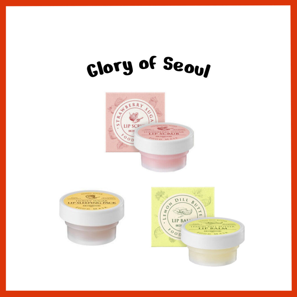 SKINFOOD Food Mask Lip Scrub, 21mL 3Types