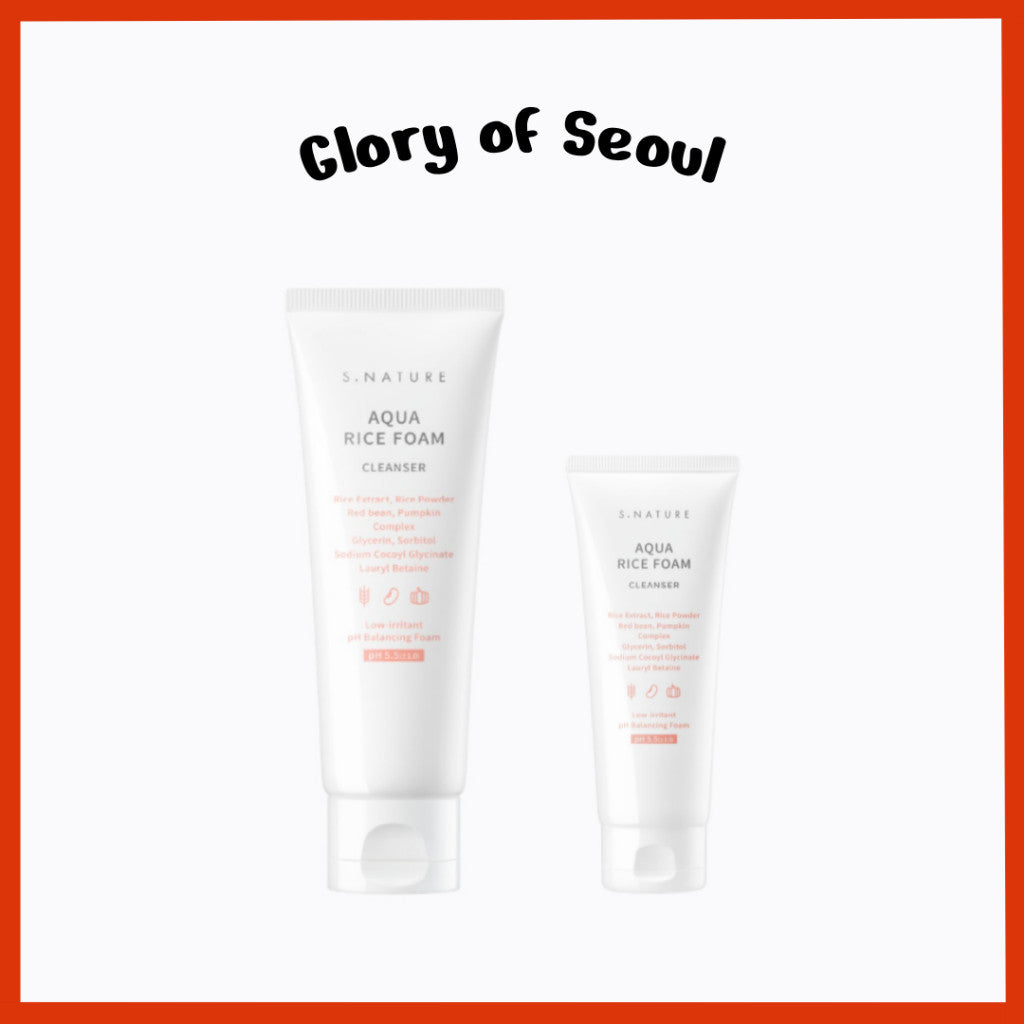 S.NATURE Aqua Rice Foam 160ml / 80ml