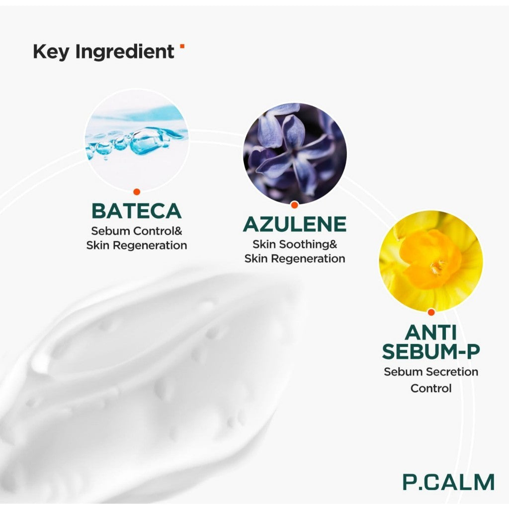 P.CALM UnderPore Foam Cleanser 150ml | Vegan Gentle Deep Pore Cleansing Facial Wash for Sensitive Skin
