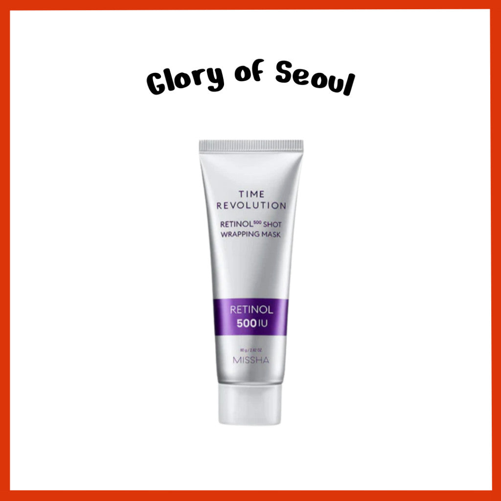 MISSHA Time Revolution Retinol 500 Shot Wrapping Mask, 80g