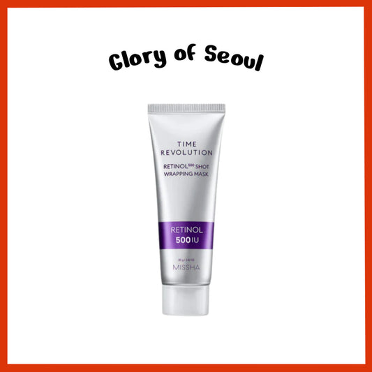 MISSHA Time Revolution Retinol 500 Shot Wrapping Mask, 80g