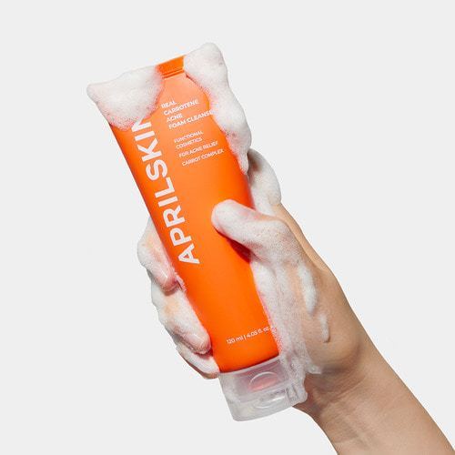 APRILSKIN Real Carrotene Acne Foam Cleanser 120ml