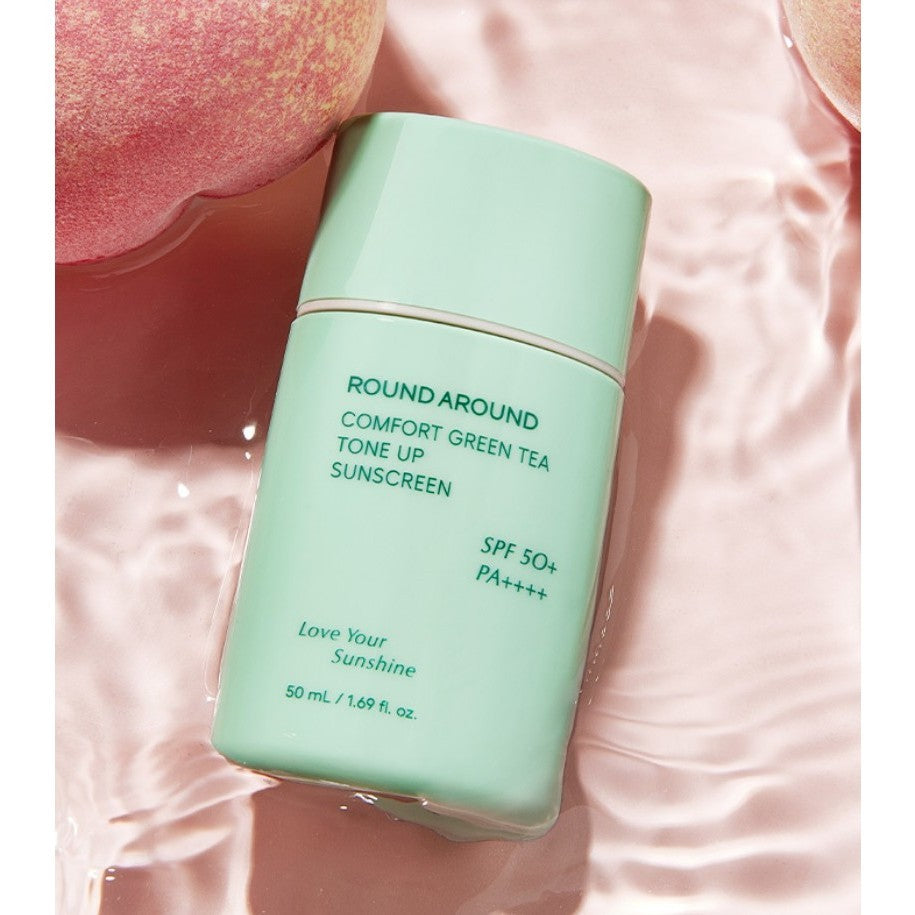 ROUND AROUND Comfort Green Tea Sunscreen 50ml
