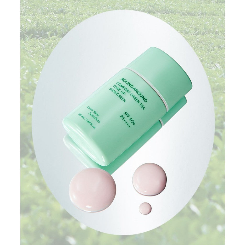 ROUND AROUND Comfort Green Tea Sunscreen 50ml