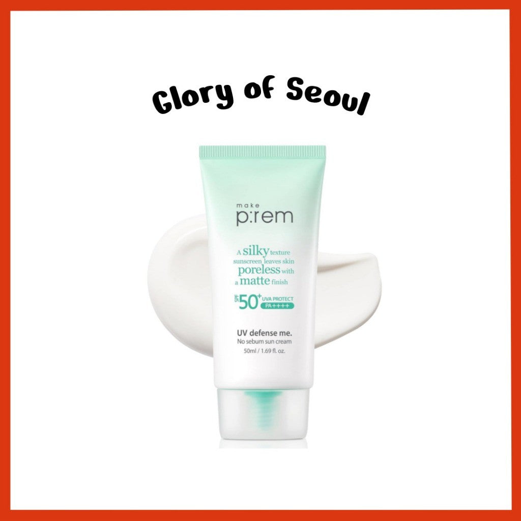 [MAKE PREM] UV Defense Me No Sebum Sun Cream, 50mL | SPF 50+ PA++++ Reef-safe