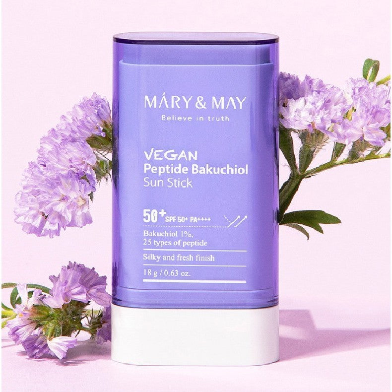 MARY&MAY Vegan Peptide Bakuchiol Sun Stick SPF50+ PA++++ 18g