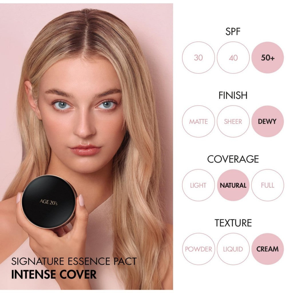 [Age 20's] Signiture Essence Cover Pact Master (3 Type) Moisture/Double cover/Essence, SPF50+ PA++++