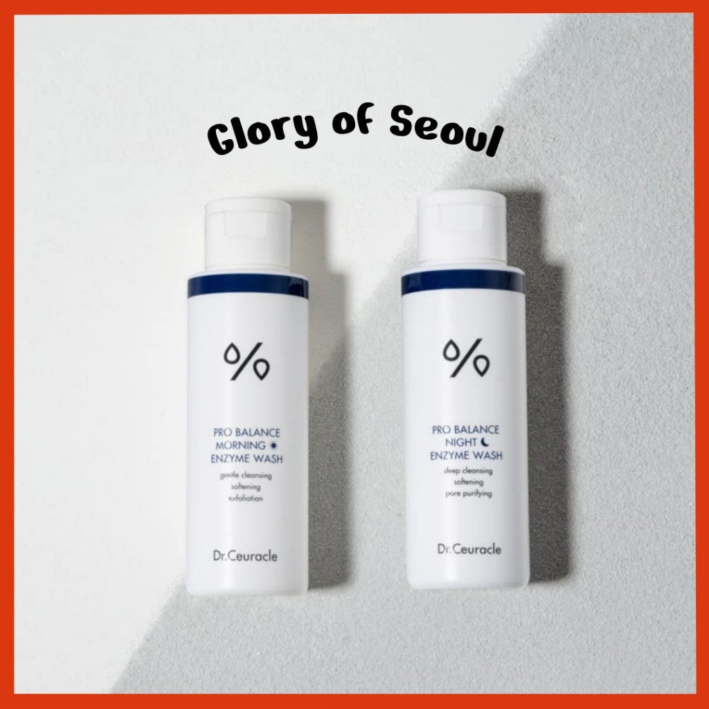 Dr.Ceuracle Pro Balance Morning & Night Enzyme Wash, 50g | Maltose, Corn Starch Powder Cleanser Removing Sebum | Exfoliating, pH Balancing Care