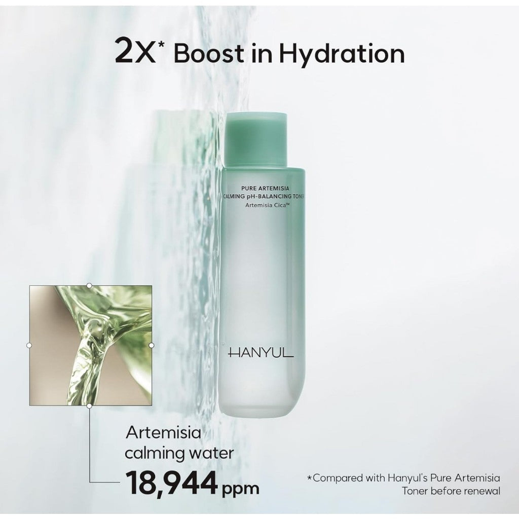 [HANYUL] Pure Artemisia Calming pH-Balancing Toner 150mL /Artemisia Watery Calming Fluid 125mL